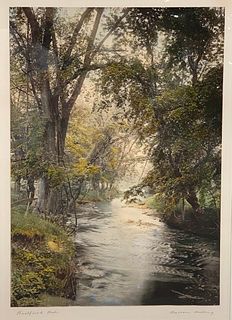 Wallace Nutting Hand Colored Photograph, Large Scale
