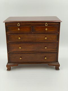 Miniature Chippendale Style Mahogany Chest, Modern
