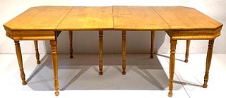 American Tiger Maple Drop Leaf Dining Table