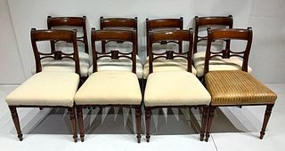 Eight Regency Mahogany Dining Chairs