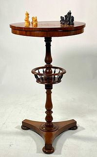 Regency Rosewood and Burl Wood Games Table, 19thc.