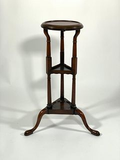 English Mahogany Queen Anne Style Washstand