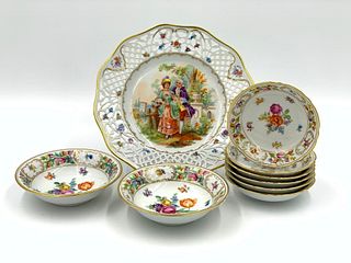 Group of Dresden Porcelain