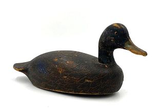 Carved and Painted Wood Duck Decoy