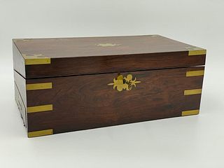 Regency Rosewood Campaign Style Writing Box