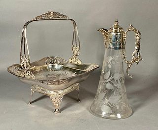 Two Victorian Silverplate Items