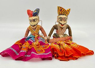 Two Indonesian Puppets, 20thc.