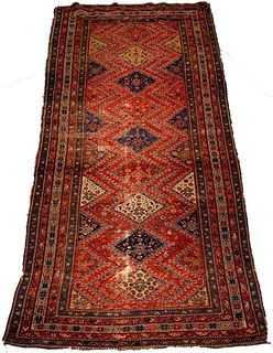 Persian Wool Carpet, Senneh 10'8 x 5'3