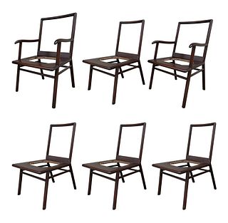 6 Dining Chairs by Robsjohn Gibbings 4 Widdicomb