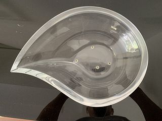 Tear Shape Crystal Bowl by Martti Rytkonen for Orrefors