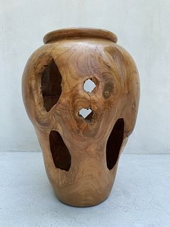 Large Wood Vase/Sculpture