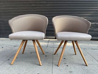 Pair of SHELLS Armchairs by Martin Ballenat For Tonon