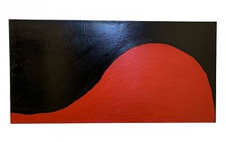 "Black & Red" Oil on Canvas