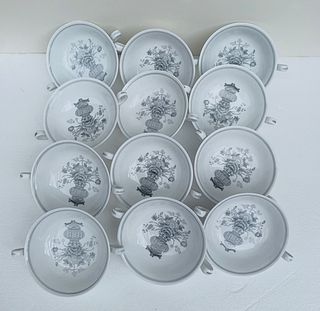 11 Soup/Cream Bowls by Spode Copeland, MING Collection
