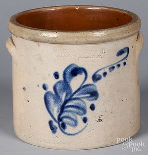 New York one-gallon stoneware crock, 19th c.