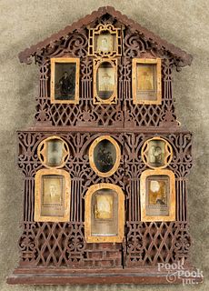Fretwork frame, with early Columbia, PA photos