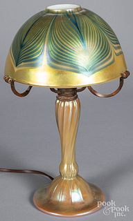 Lundberg studios art glass table lamp