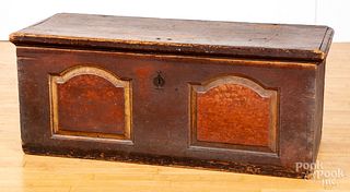 Pennsylvania painted pine dower chest, ca. 1780