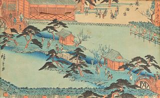 Attrib. Utagawa Hiroshige (1797 - 1858) Woodblock