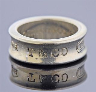 Tiffany &amp; Co 1837 Silver Band Ring