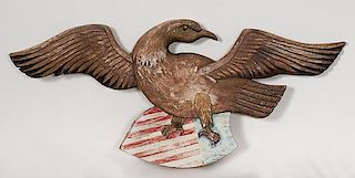 Folk Art Patriotic Eagle Plaque 