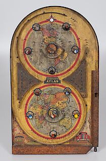 Lindstrom Lithographed Atlas Pinball Game 