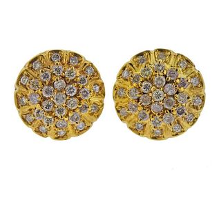 14K Gold Diamond Earrings