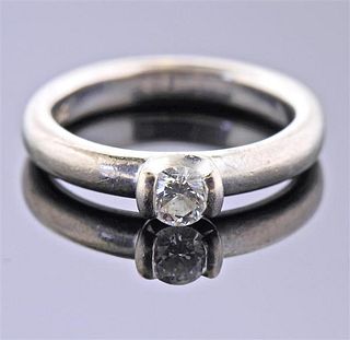 Birks 18K Gold Diamond Engagement Ring