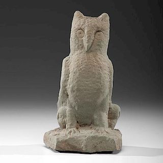 Ernest "Popeye" Reed Sandstone Owl and Owlets 