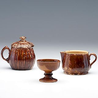 Rockingham Glazed Pottery Tableware 