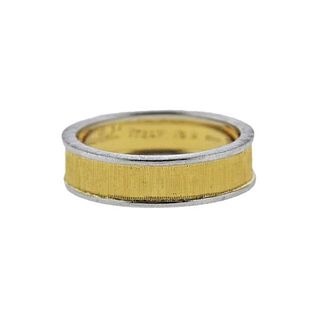 Buccellati Two Color Gold Wedding Band Ring