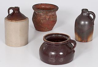 Redware and Stoneware Vessels 