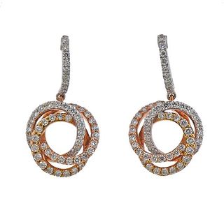 Odelia 18k Gold Diamond Drop Earrings