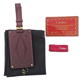 Cartier Leather Luggage Tag 