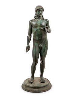 A Continental Bronze Figure After the Antique