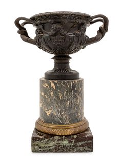 A Grand Tour Bronze Model of the Warwick Vase