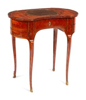 A Louis XV Style Parquetry Poudreuse