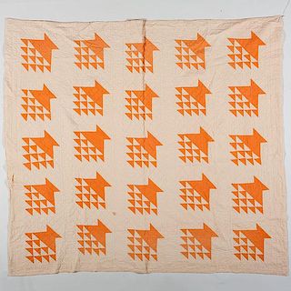 Pieced Quilts, Broken Dishes & Flower Basket Patterns 