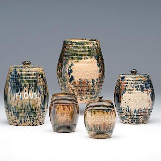 Scottish Pottery Storage Jars 