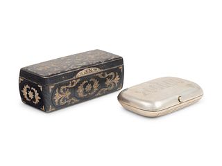 Two Russian Silver Snuff Boxes