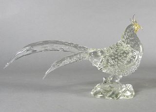 Murano Bullicante Glass Bird, Ca. 1960