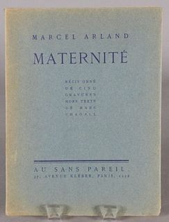 Book, Marcel Arland, 'Maternité', 1926
