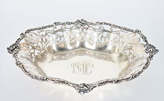 Sterling Silver Reticulated Dish, 11 OZT