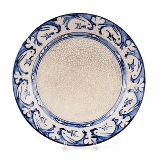 Early Dedham Pottery Arts & Crafts Era Rabbit Plate