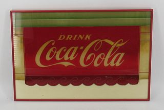 Vintage Coca Cola Metal Sign, Blackboard, Clock.