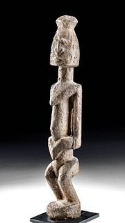 Mid 20th C. Dogon Wood Figural Carving
