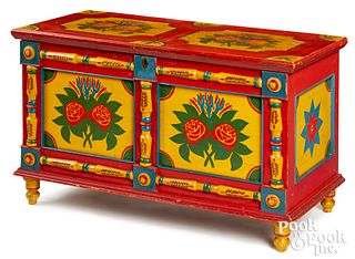 Important York County, PA painted blanket chest