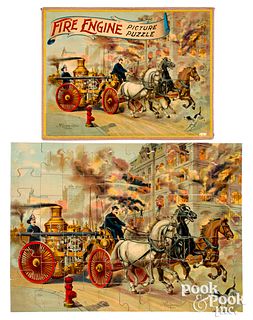 McLoughlin Bros. Fire Engine Picture Puzzle