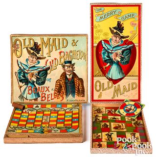 Two McLoughlin Bros. Old Maid games