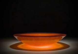 David James, "Tranquility" Gold / Ruby Glass